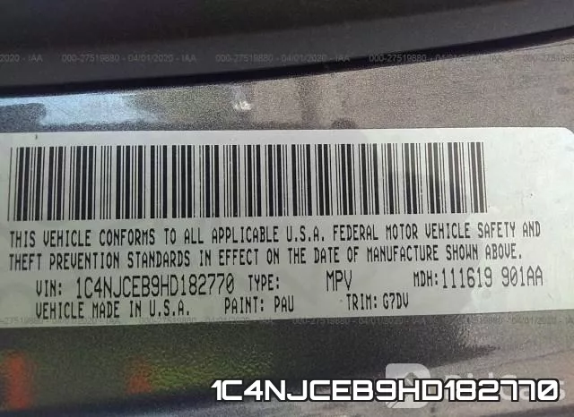 1C4NJCEB9HD182770 фото 10