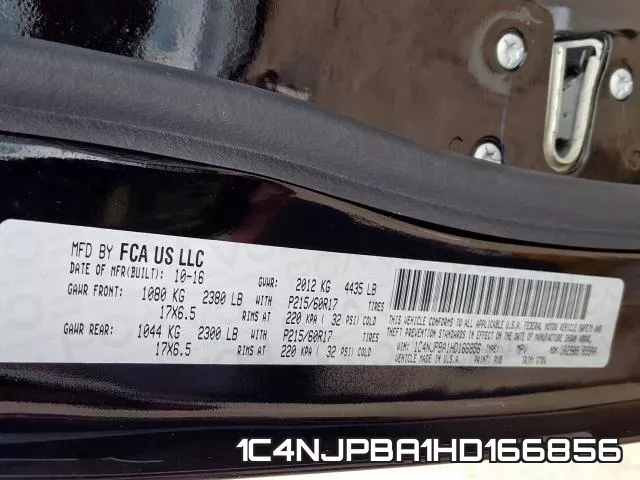 1C4NJPBA1HD166856 фото 2