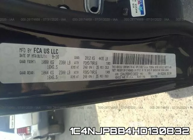 1C4NJPBB4HD130832 фото 10