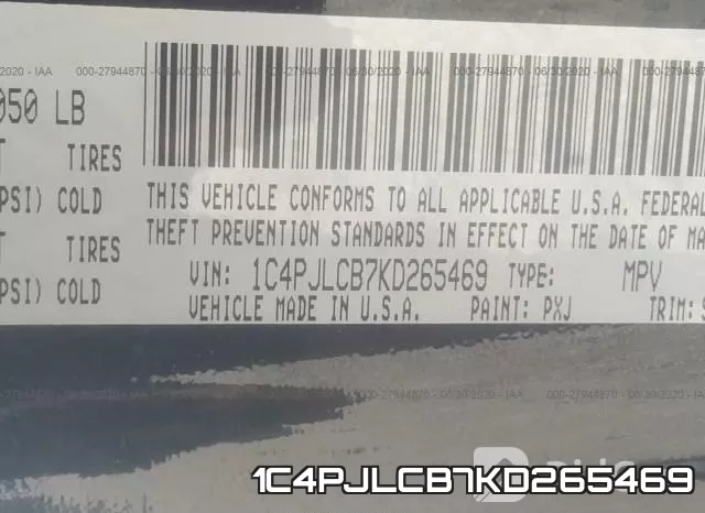 1C4PJLCB7KD265469 фото 10