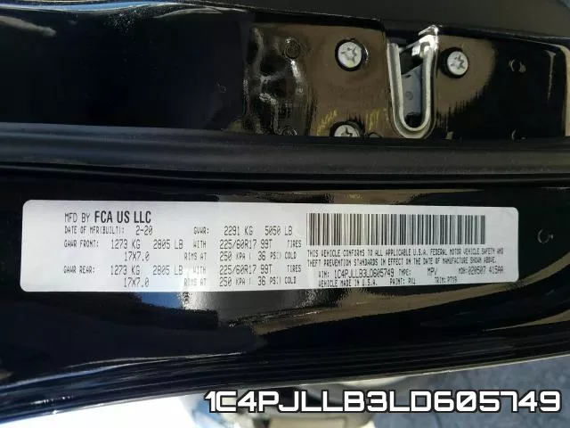 1C4PJLLB3LD605749 фото 2