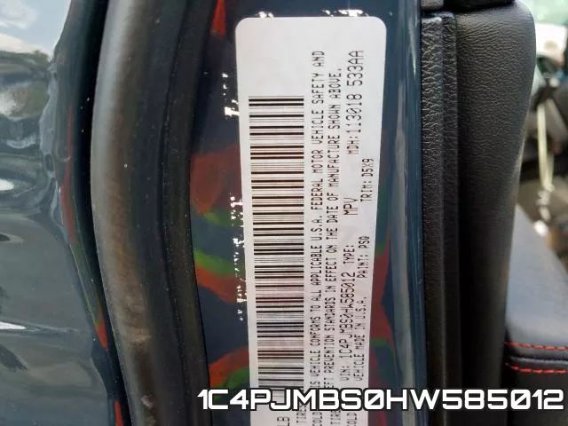 1C4PJMBS0HW585012 фото 2