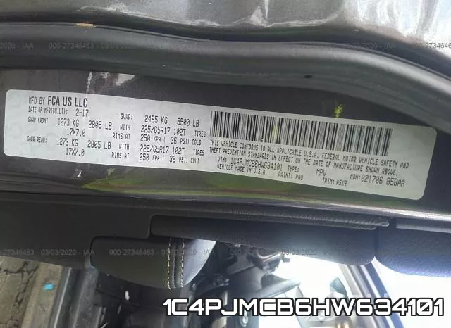 1C4PJMCB6HW634101 фото 10