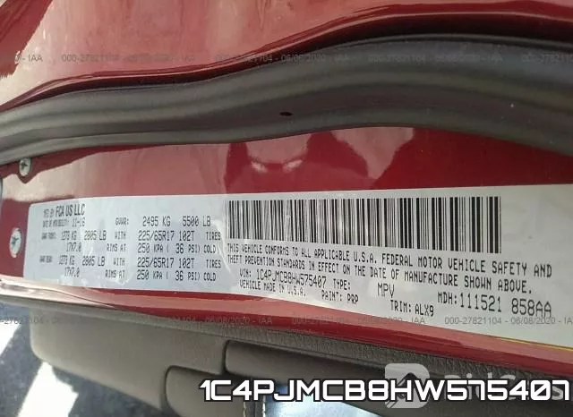 1C4PJMCB8HW575407 фото 10