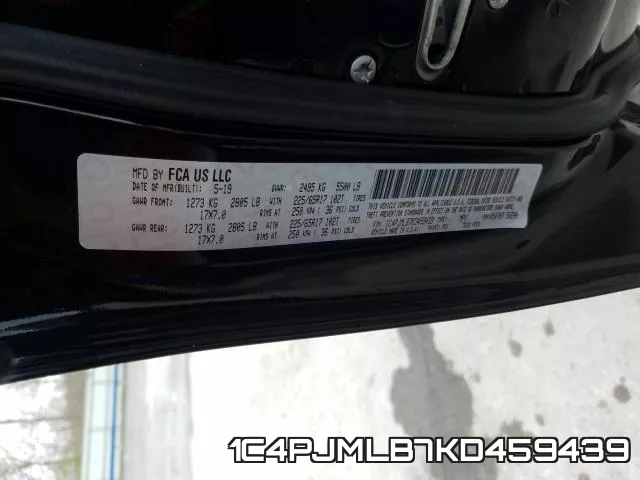 1C4PJMLB7KD459439 фото 2