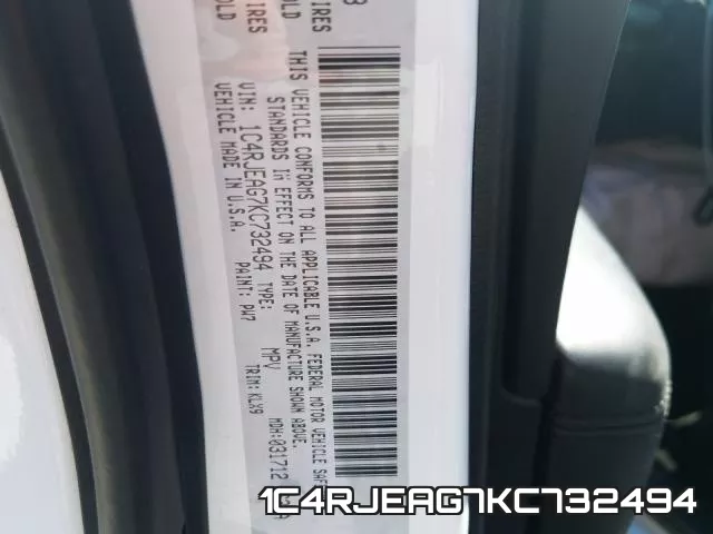 1C4RJEAG7KC732494 фото 2