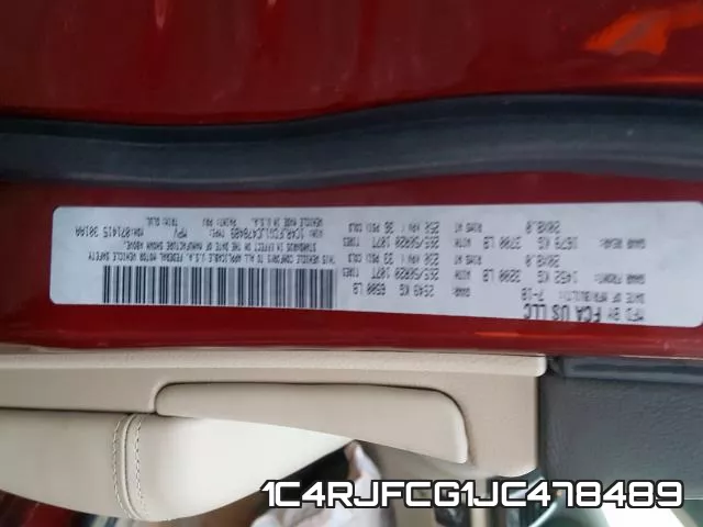 1C4RJFCG1JC478489 фото 2