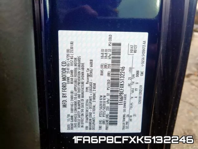 1FA6P8CFXK5132246 фото 2