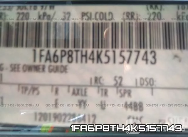1FA6P8TH4K5157743 фото 10