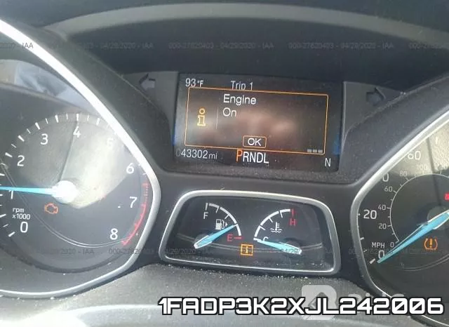 1FADP3K2XJL242006 фото 8
