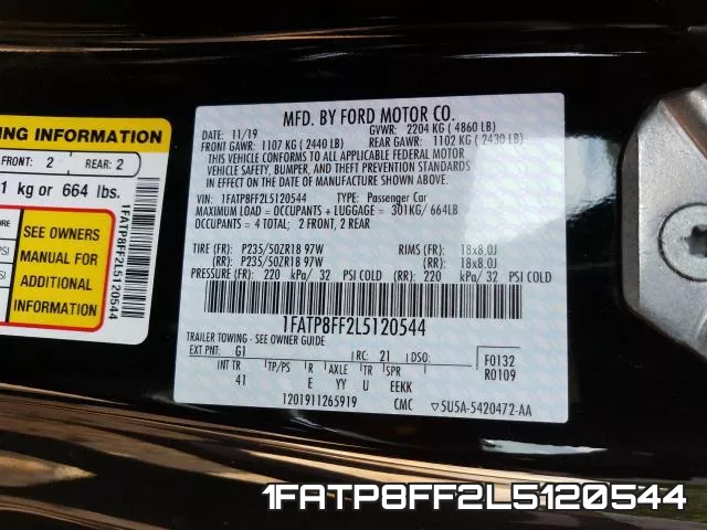 1FATP8FF2L5120544 фото 2