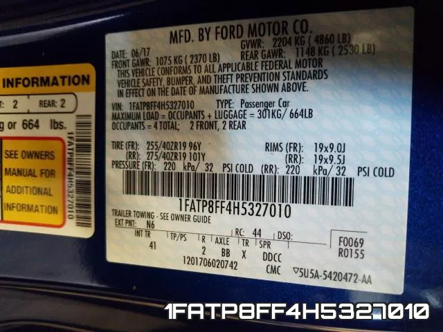 1FATP8FF4H5327010 фото 2