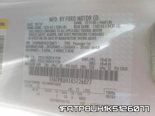 1FATP8UH1K5126077 фото 2
