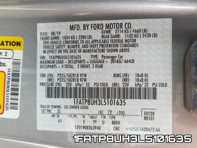 1FATP8UH3L5101635 фото 2