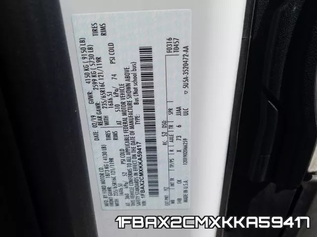 1FBAX2CMXKKA59417 фото 2