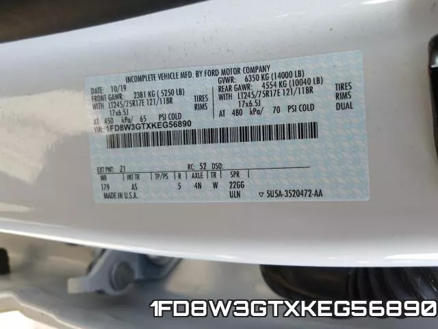 1FD8W3GTXKEG56890 фото 2