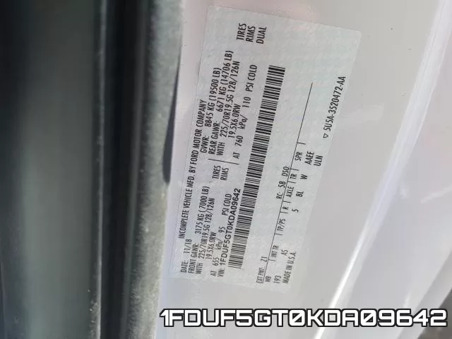 1FDUF5GT0KDA09642 фото 2