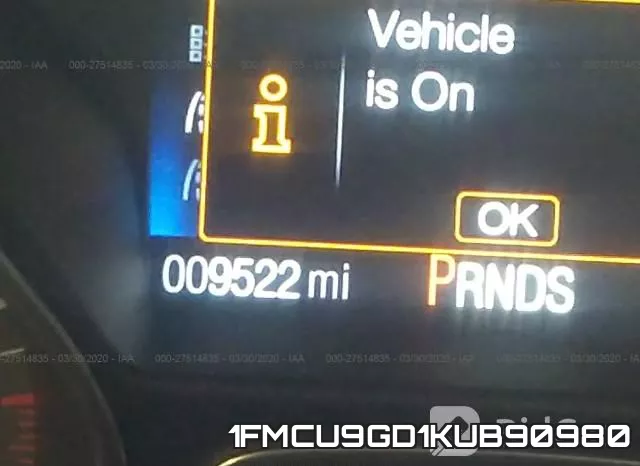 1FMCU9GD1KUB90980 фото 8