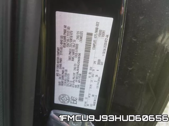 1FMCU9J93HUD60656 фото 2