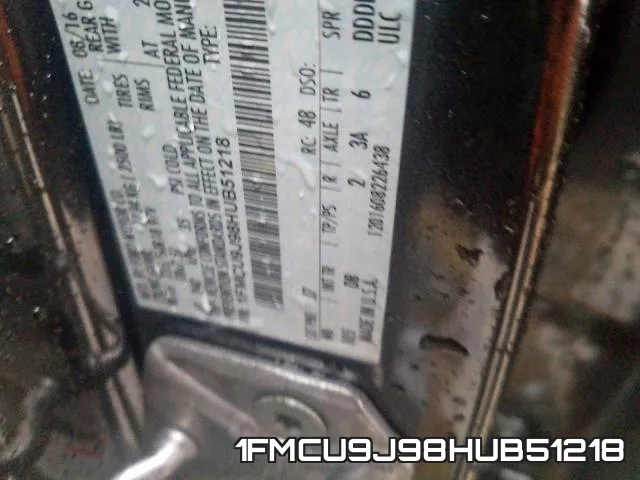 1FMCU9J98HUB51218 фото 2