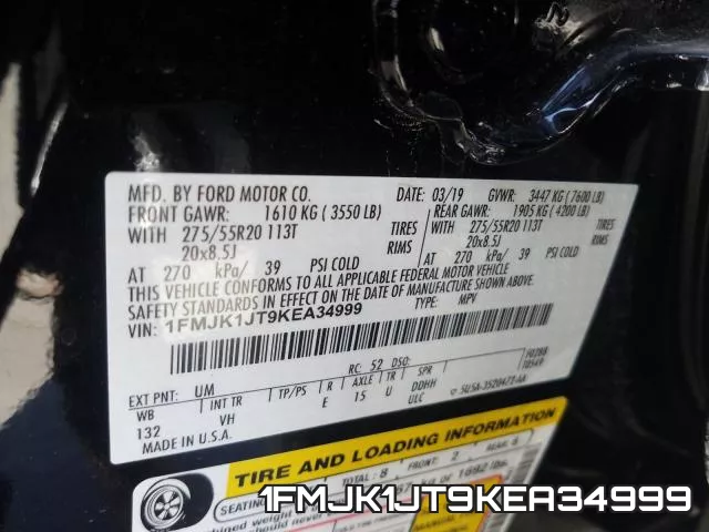 1FMJK1JT9KEA34999 фото 2