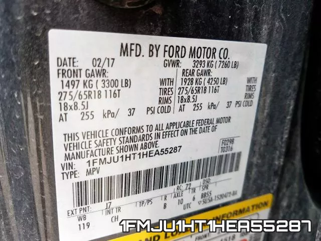 1FMJU1HT1HEA55287 фото 2