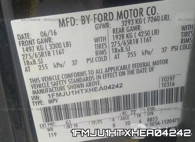 1FMJU1HTXHEA04242 фото 10