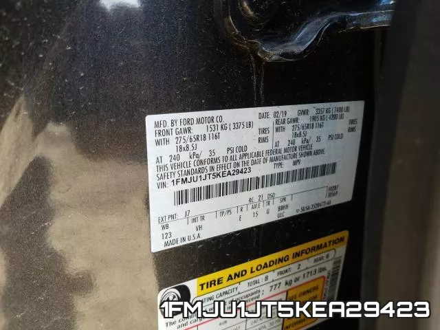 1FMJU1JT5KEA29423 фото 2