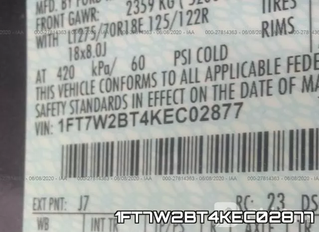 1FT7W2BT4KEC02877 фото 10
