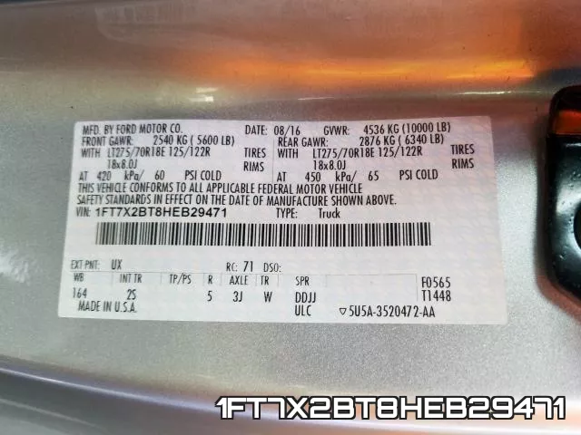 1FT7X2BT8HEB29471 фото 2