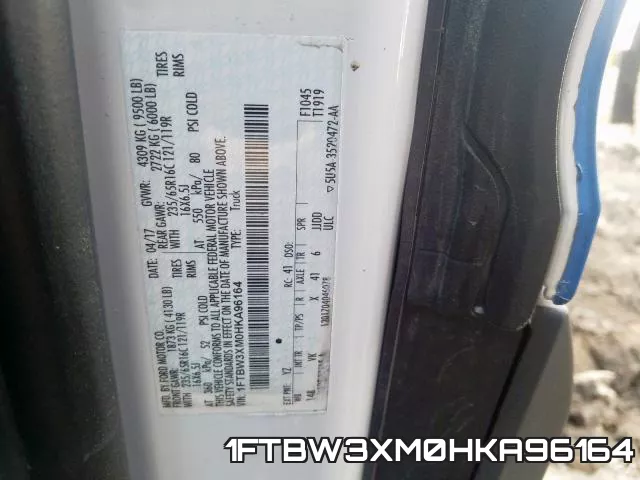 1FTBW3XM0HKA96164 фото 2