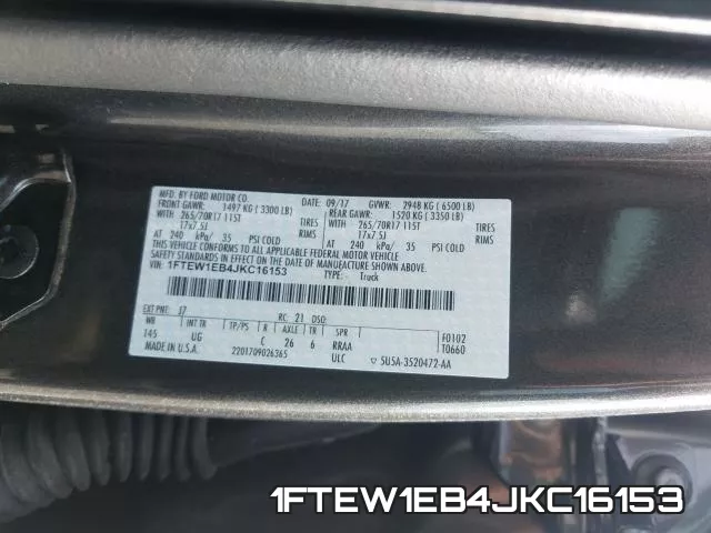 1FTEW1EB4JKC16153 фото 2