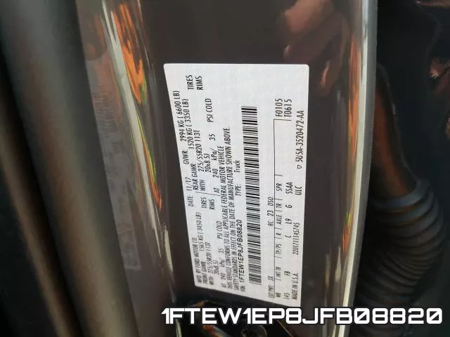 1FTEW1EP8JFB08820 фото 2