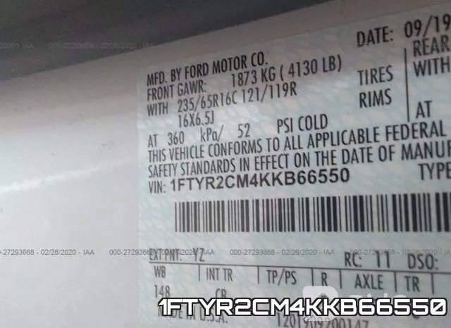 1FTYR2CM4KKB66550 фото 10