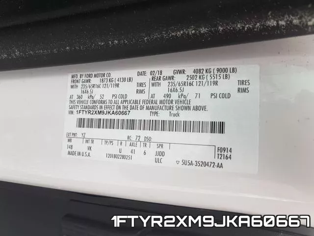 1FTYR2XM9JKA60667 фото 2