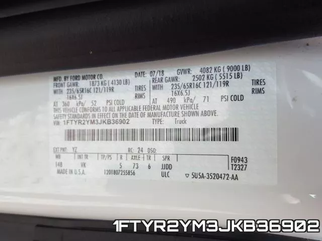 1FTYR2YM3JKB36902 фото 2