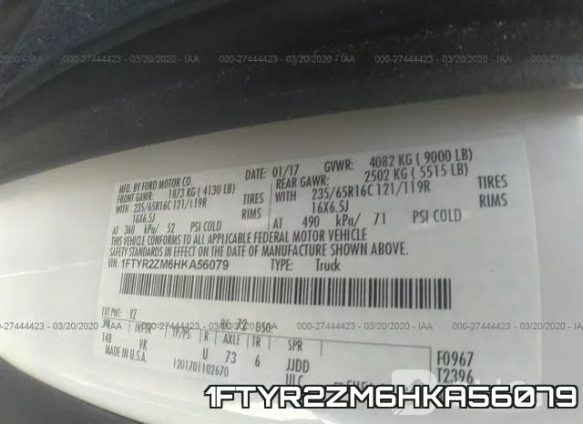 1FTYR2ZM6HKA56079 фото 10
