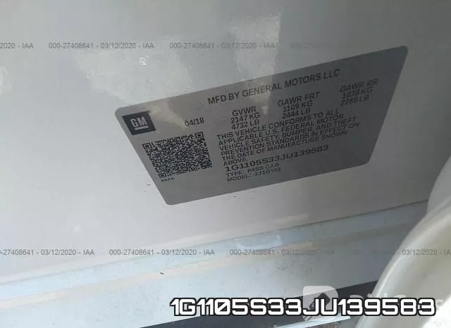 1G1105S33JU139583 фото 10