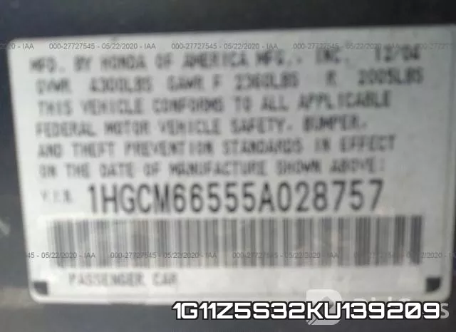 1G11Z5S32KU139209 фото 10