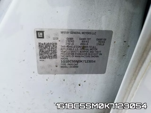 1G1BC5SM0K7123054 фото 2
