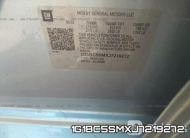 1G1BC5SMXJ7219272 фото 10