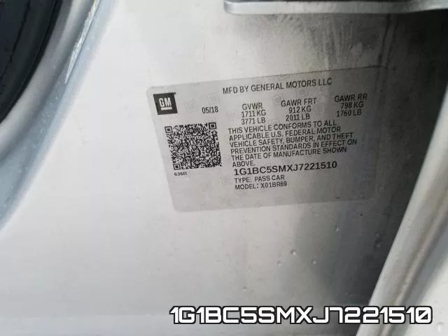 1G1BC5SMXJ7221510 фото 2
