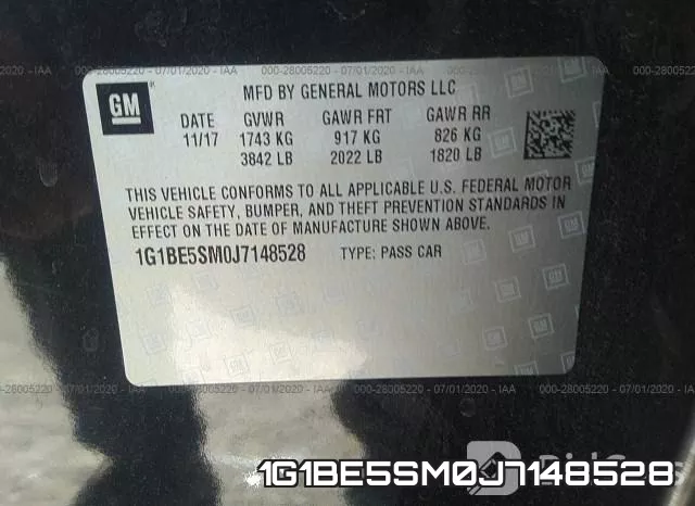 1G1BE5SM0J7148528 фото 10