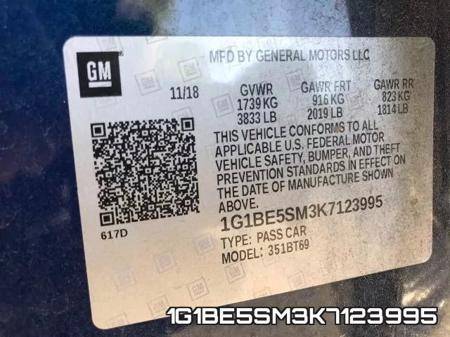1G1BE5SM3K7123995 фото 2