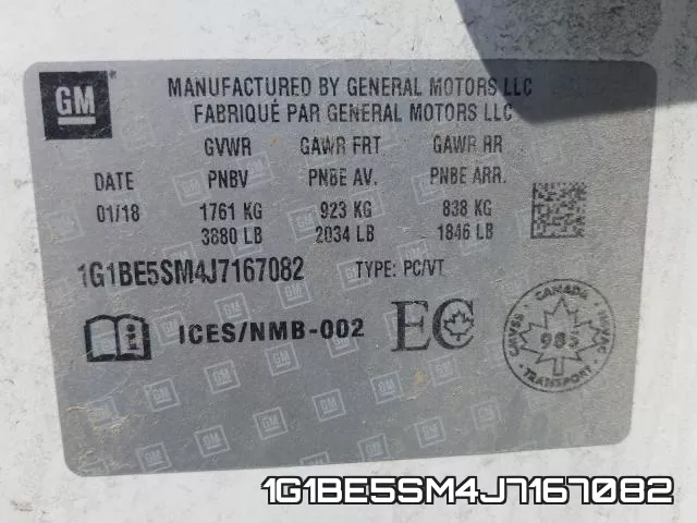 1G1BE5SM4J7167082 фото 2