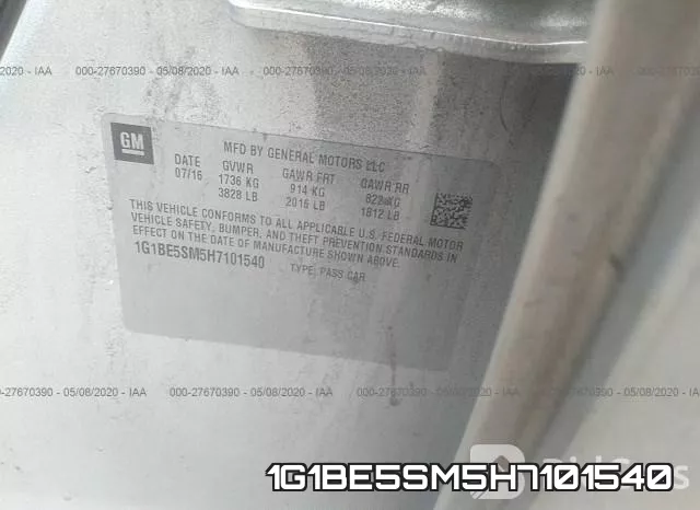 1G1BE5SM5H7101540 фото 10