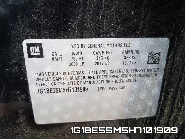 1G1BE5SM5H7101909 фото 2