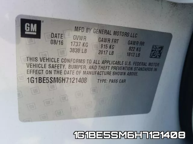 1G1BE5SM6H7121408 фото 2