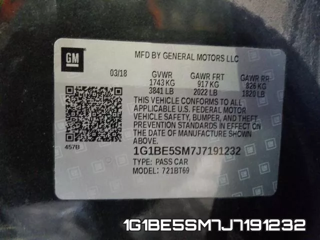 1G1BE5SM7J7191232 фото 2