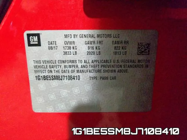 1G1BE5SM8J7108410 фото 2